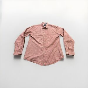 Volcom Classic Fit Mens Red Button Down Pocket Long Sleeve Shirt Size XL